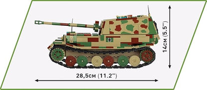 COBI Historical Collection WWII Panzerjager Tiger (P) Elefant Tank Building Set 1252 Pieces