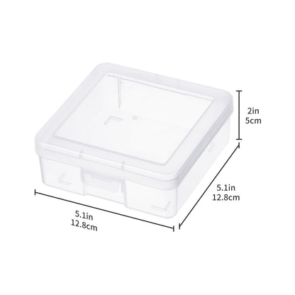 novelinks Plastic Clear Storage Containers for Organizing, Craft Storage Organizers and Stackable Storage Bins with Lids for Pencil Box, Bead, Cookie Cutter, Board Game (18 Pack Small)