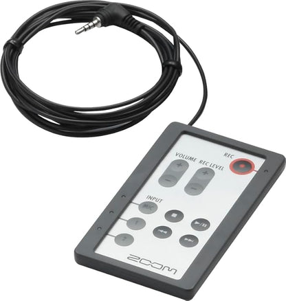 Zoom RC4 Remote Control with Extension Cable Designed for Use With H4n H4n Pro H4n Pro All Black to Control Volume Record Level Input Source and Transport Functions