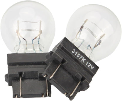 Piumeif 3157/3457 Tail/Brake Light Bulbs, 12V 27/7W, Yellow Light, Pack of 2