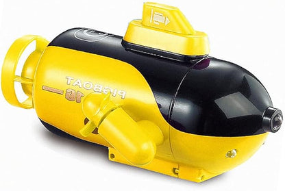 GoolRC Mini Remote Control Submarine RC Submarine 4-Channel Remote Control Boat Forward/Diving Backward/Surfacing Left Turn Right Turn Yellow