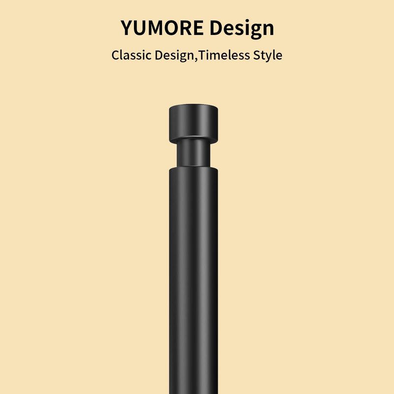 YUMORE Paper Towel Holder Countertop, Black Paper Towel Holder with Weighted Base Non Slip, Standing Paper Towel Roll Holder for Kitchen Bathroom, Stainles Steel (Matte Black)