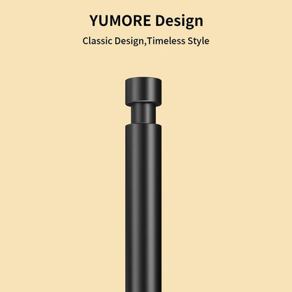 YUMORE Paper Towel Holder Countertop, Black Paper Towel Holder with Weighted Base Non Slip, Standing Paper Towel Roll Holder for Kitchen Bathroom, Stainles Steel (Matte Black)