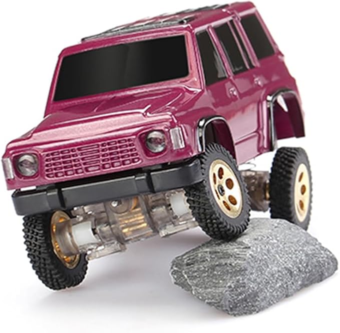 OY41-Y60 RC Rock Crawler 1/64 Scale 2.4G Full Proportional RC Electric Mini Crawler Model 15KM/H High Speed with Independent Suspension Gift for Adults - Red