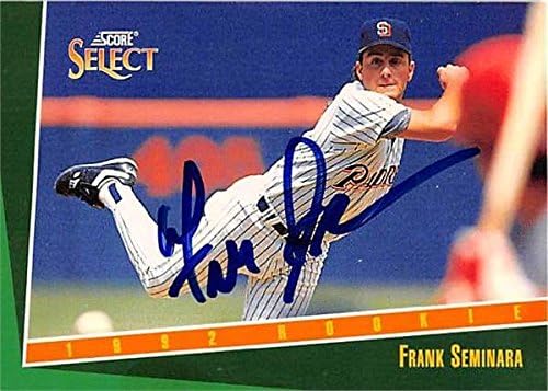 Sports Memorabilia Autograph Warehouse 247918 Frank Seminara Autographed Baseball Card - San Diego Padres 1993 Score Select - No. 305 Rookie