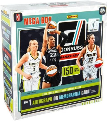 2025 WNBA Donruss Trading Cards Mega Box 10 Packs of 15 Cards Total 150 Cards.