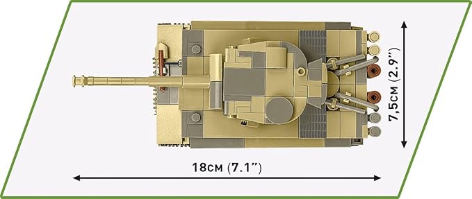 COBI Historical Collection WWII Panzer VI Tiger 1 no. 131 Tank Building Set 442 Pieces