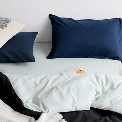 FLXXIE Pillow Cases - Soft Microfiber Pillow Covers with Envelope Closure | 2-Piece Set, 20x30, Navy