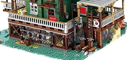 General Jim's Realistically Detailed Fisherman Harbortown Series City Modular Buildings 3452 Piece Three Level Lighthouse Construction Suite Building Blocks Bricks Set for All Building Levels