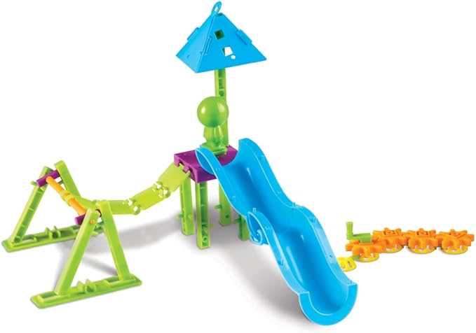 Learning Resources Playground Engineering &amp Design STEM Set - Kids Games Building and Construction Gears Montessori Activities  Critical Thinking Skills Problem Solving for Boys and Girls