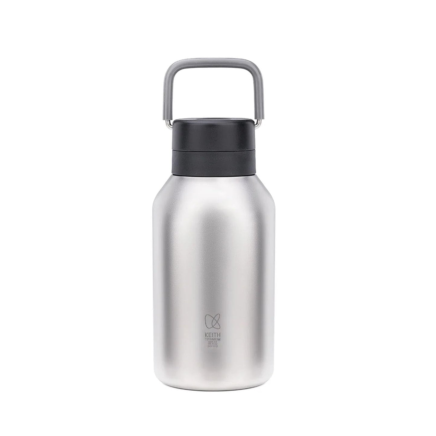 KEITH Titanium Vacuum Insulated Water Bottle, 30.43 fl oz (900 ml), Lightweight Large Capacity Double Walled Hot Travel Flask for Outdoor Camping (Ti3105)