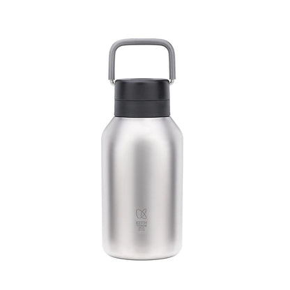 KEITH Titanium Vacuum Insulated Water Bottle, 30.43 fl oz (900 ml), Lightweight Large Capacity Double Walled Hot Travel Flask for Outdoor Camping (Ti3105)
