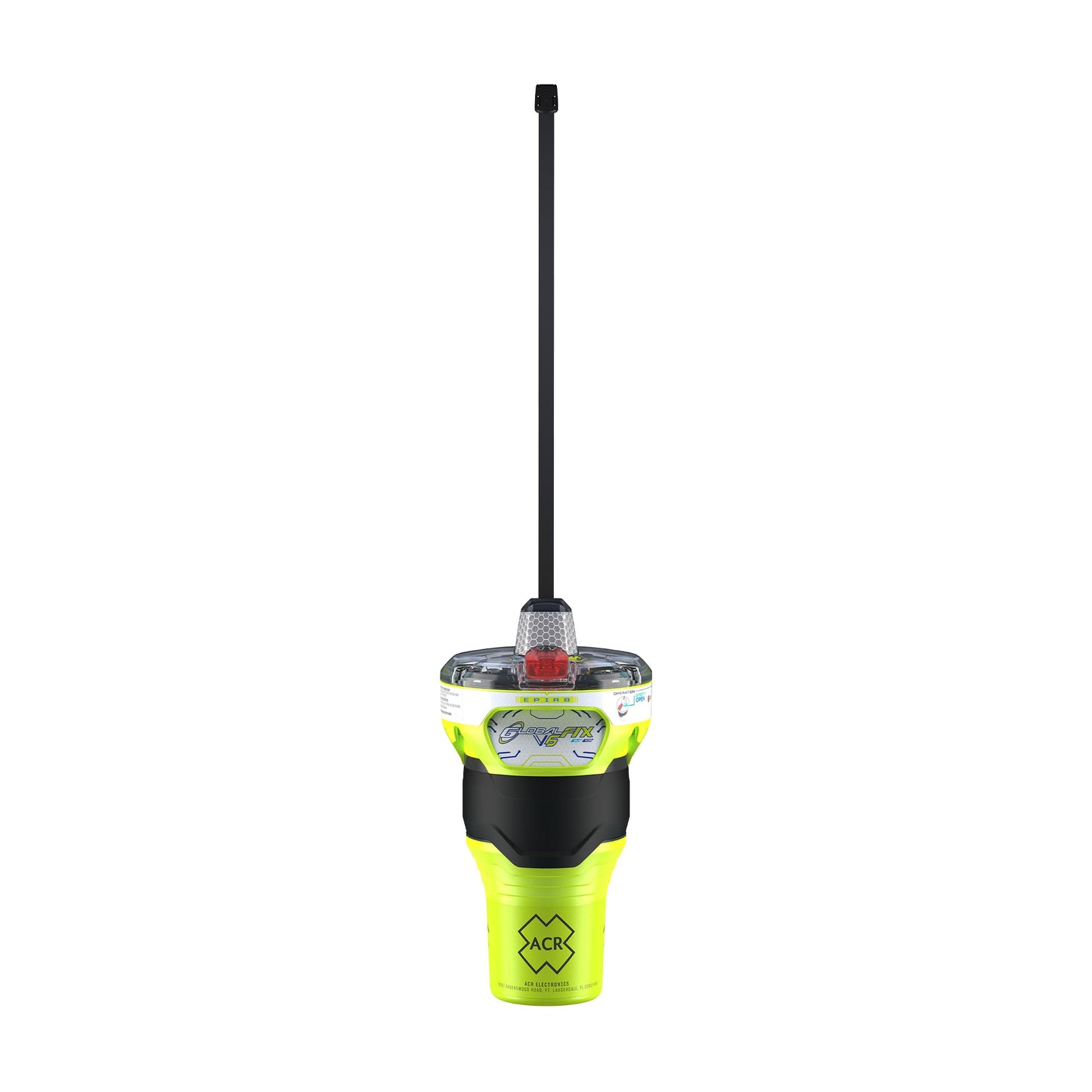 ACR GLOBALFIX V6 GPS EPIRB SOS, Global Coverage, Return Link Service & Mobile App - CAT 2 Manual Release Bracket (2854) - Global Satellite Emergency Signaling for Search & Rescue,10 Year Battery Life