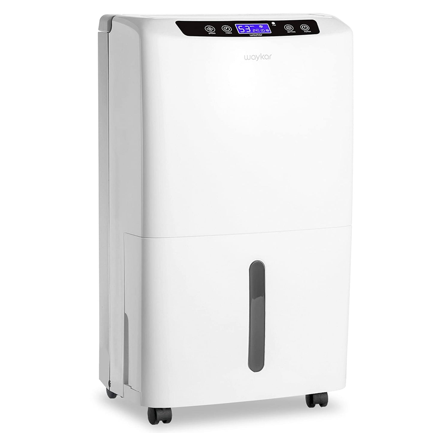 Waykar 34 Pints Energy Star Dehumidifier for Spaces up to 2,000 Sq. Ft at Home, in Basements and Large Rooms with Drain Hose and 0.66 Gallons Water Tank