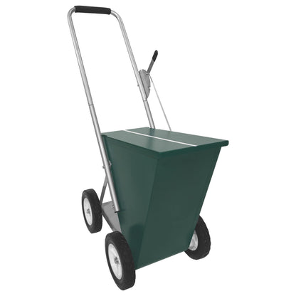 Champion Sports 65 LB Wheeled Heavy Duty Steel Dry Line Striping Athletic Field Marker, Green