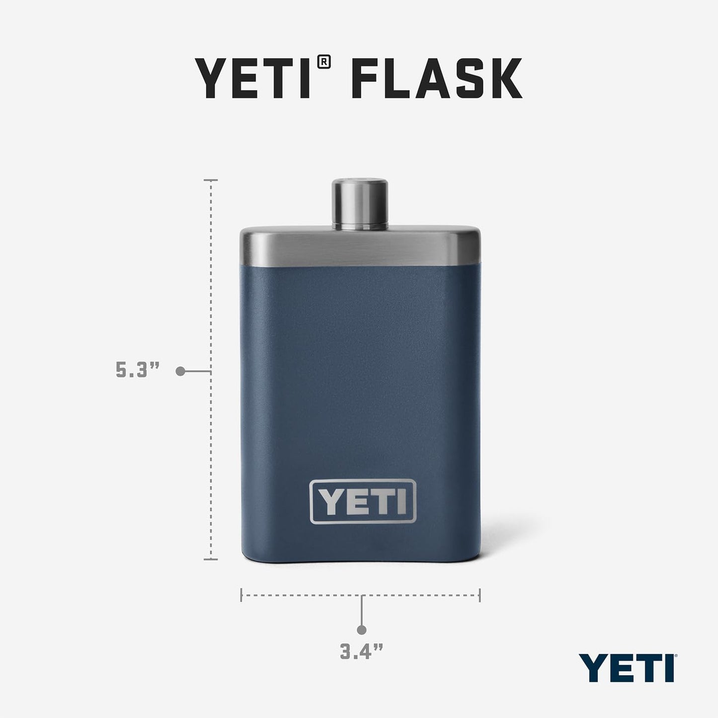 YETI 7 oz Flask with Color Matching Set of Shot Glasses, Tropical Pink