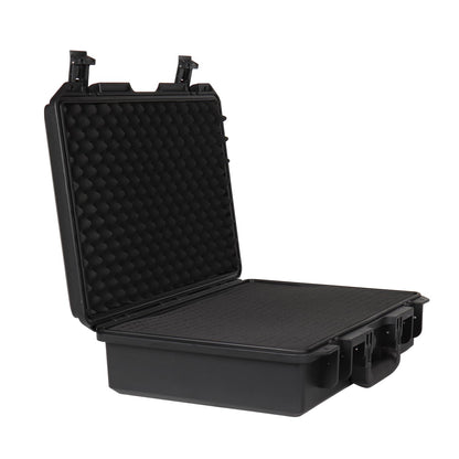 EPDEDICATED IP67 Waterproof Shockproof Hard Case, Orange Rugged Hard Shell with Custom Foam Insert, Lockable Heavy-Duty Equipment Case for Camera Drone Tools Camping Gear, 18.0×13.39×5.12 In (Black)