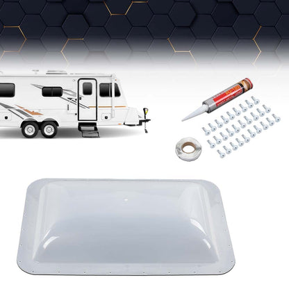 PIT66 Skylight Cover Semi-Transparent Plastic 17.5in X 26.75in Transparent