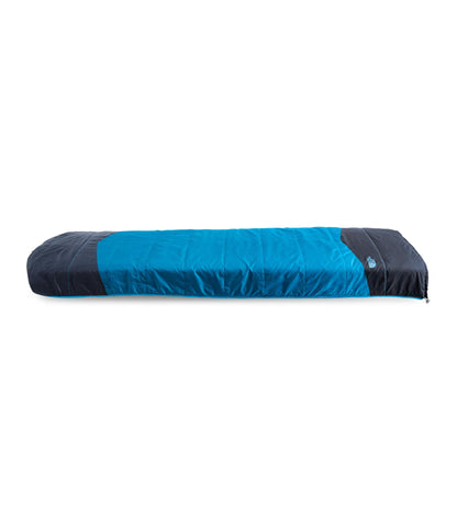 THE NORTH FACE Dolomite One 15F / -9C, 3-in-1 Insulated Sleeping Bag - Water Repellent, Rectangular Shape, Fleece Lined, Hyper Blue/Radiant Yellow-NPF, Long