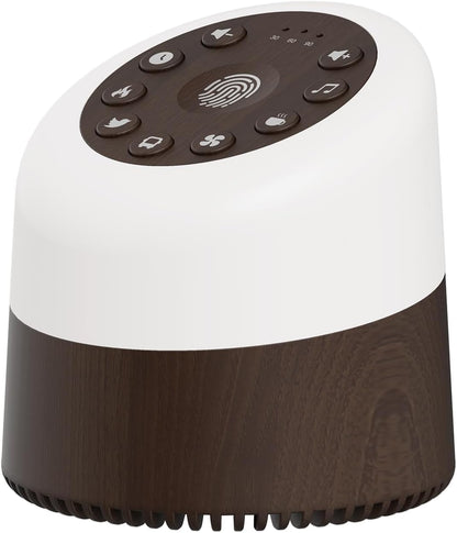Skiennix White Noise Machine - 32 Soothing Sounds & 9 Color Night Lights | Adjustable Volume & Auto-Off Timer