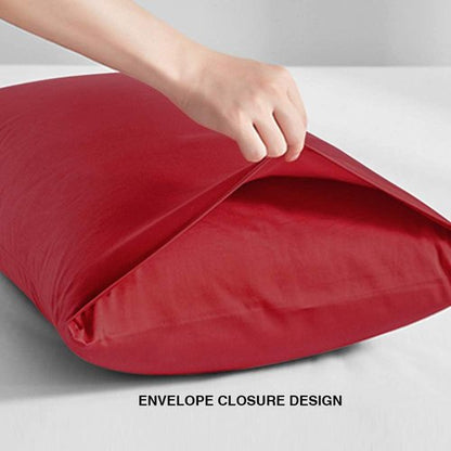 FLXXIE Body Pillow Cover - Super Soft Microfiber 20x54 Case | Wrinkle & Stain Resistant, Wine Red
