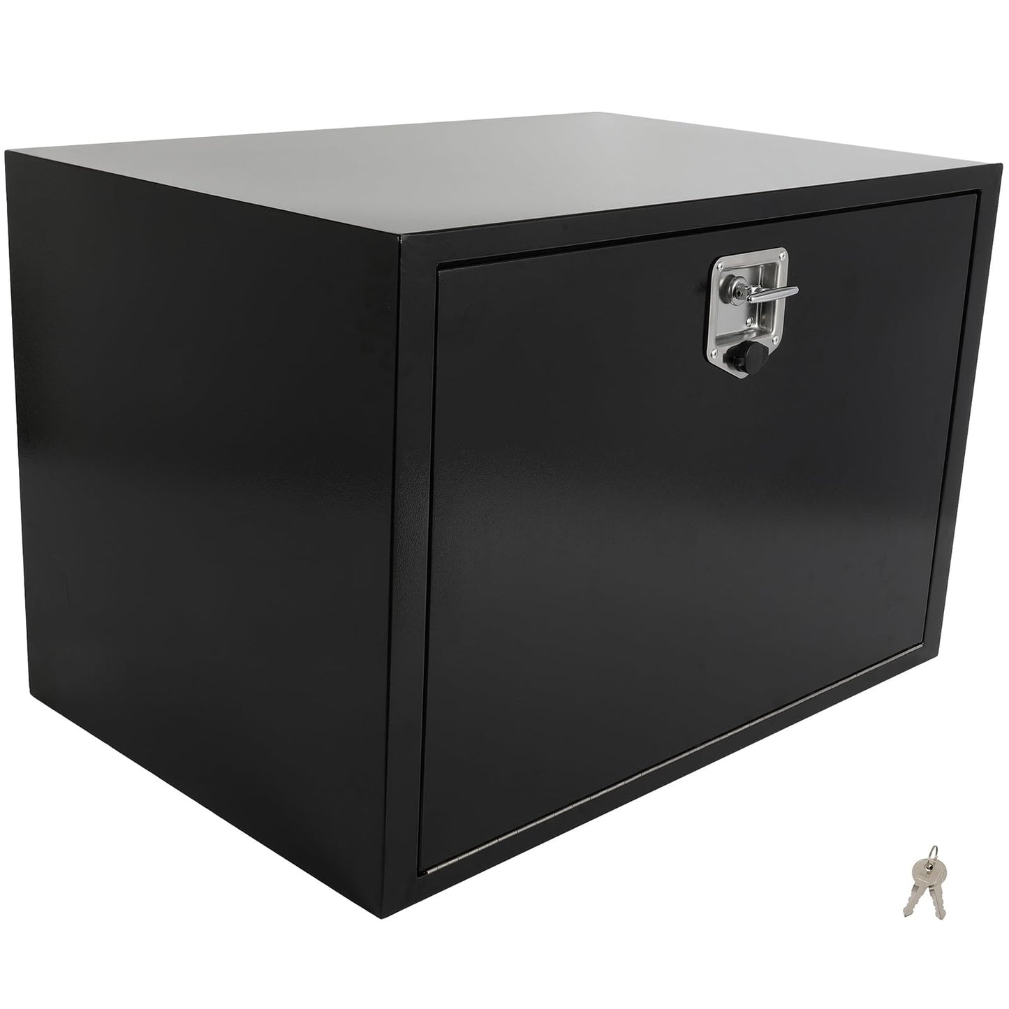 SCITOO 36" Iron Truck Bed Tool Box,Heavy Duty Crossover Storage for Most Full Size Pickups,Lockable Weatherproof Chest,Fits 36"WX24"DX24"H Truck Beds,Easy Access to Load and Unload