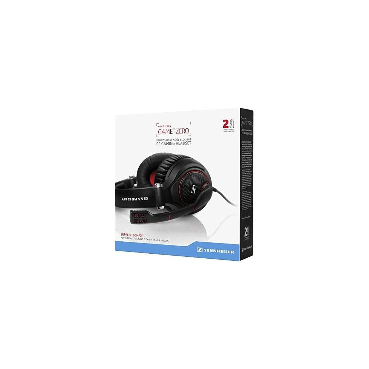EPOS I SENNHEISER GAME ZERO Gaming Headset, Closed Acoustic with Noise Cancelling Microphone, Foldable, Flip-to-mute, Ligthweight, PC, Mac, Xbox One, PS4, Nintendo Switch, and Smartphone compatible.