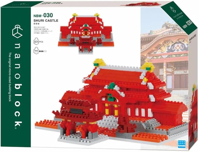 Nanoblock Shuri Castle construction toy NBM-030 multicolored