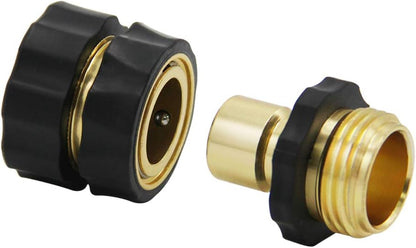 Twinkle Star Garden Hose Fitting Quick Connector Set - 3/4 Inch Male & Female Adapters (4 Pack)