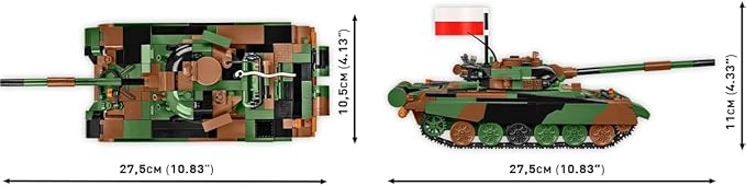 COBI Armed Forces T-72 M1R (PL/UA) Tank Building Set 724 Pieces