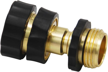 Twinkle Star Garden Hose Fitting Quick Connector Set - 3/4 Inch Male & Female Adapters (4 Pack)