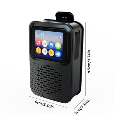 E I F E R Portable Bluetooth Speakers, Smart LED Touch Screen Speaker with Bluetooth 5.4, IPX5 Waterproof, 40mm Sound Unit, Multi-Function Display Wearable Speaker