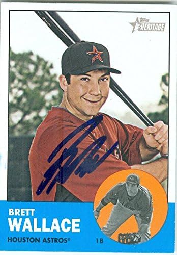 Sports Memorabilia Autograph Warehouse 247973 Brett Wallace Autographed Baseball Card - Houston Astros 2012 Topps Heritage - No. 230
