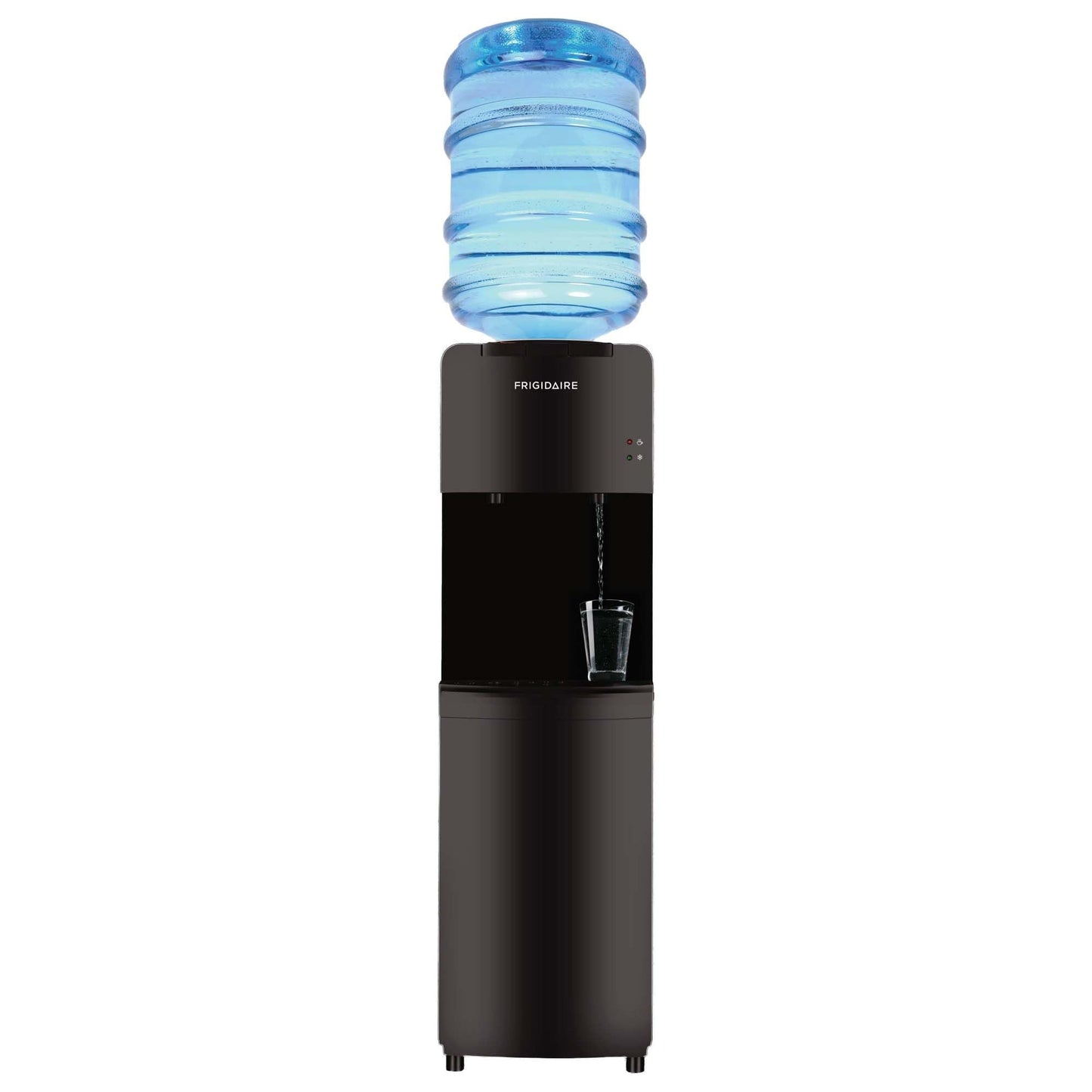 Frigidaire EFWC498 - Top Loading Cooler Dispenser -Hot & Cold Water - Child Safety Lock - Innovative Slim & Sleek Design, Holds 3 or 5 Gallon Bottles - Black