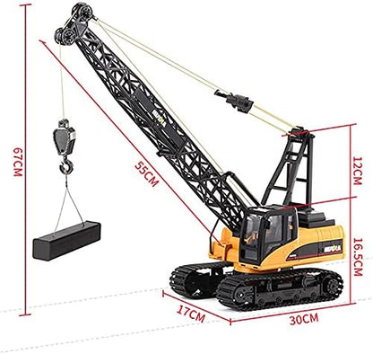 TOUCAN RC HOBBY HUINA 572 15CH RC 1/14 Construction Crane Truck Tower Excavator Model Car Toy