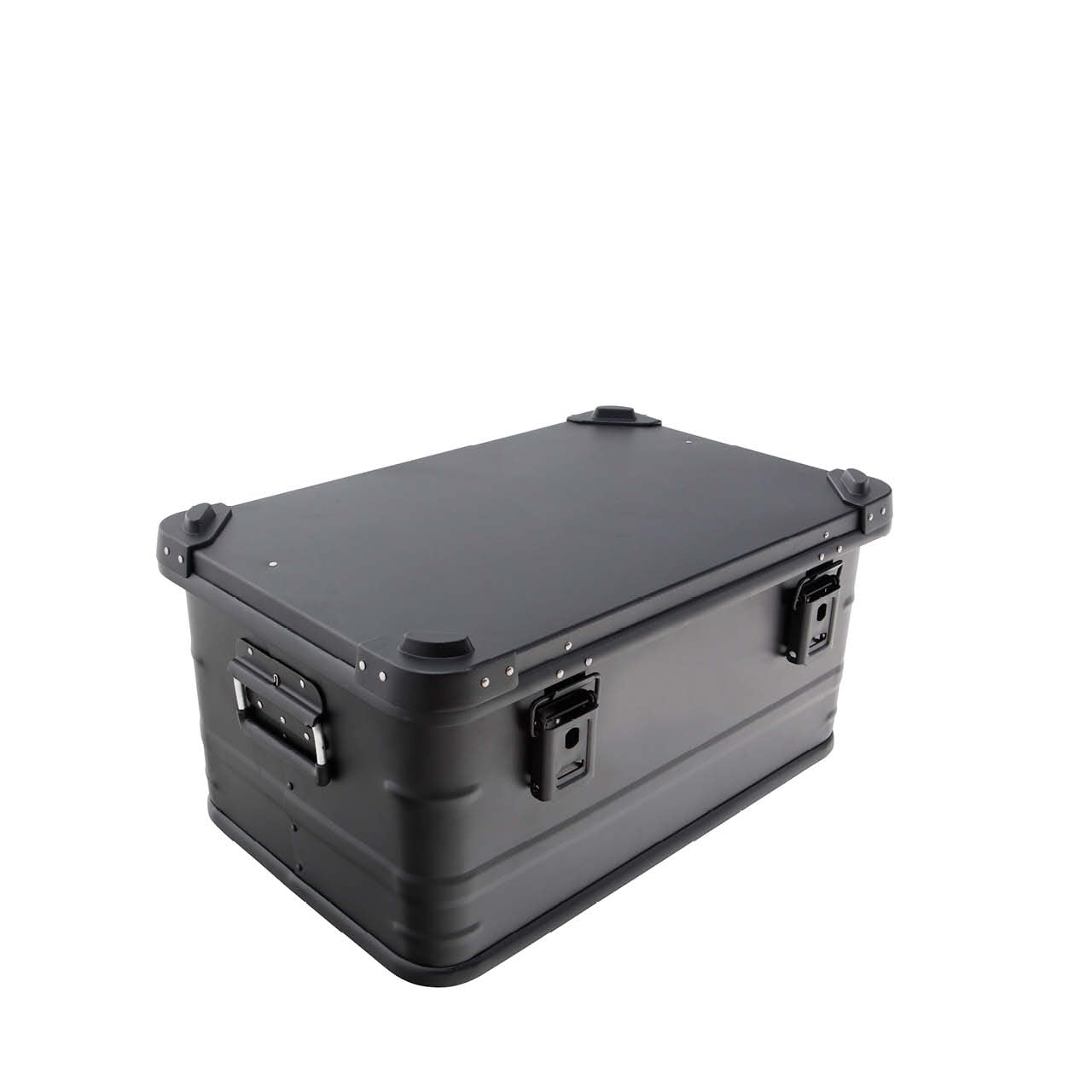 Overland Vehicle Systems Aluminum Box Storage 53QT - Universal Purpose - Heavy Duty Foldable Handles - Heavy Duty Nylon Interior Straps - Boxes are Stackable