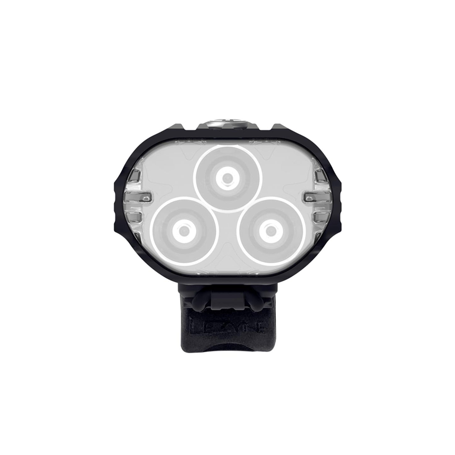 LEZYNE React Drive Front LED Bike Light - 1200-Lumen CNC-Machined Aluminum IPX7 Waterproof USB-C Rechargeable Handlebar-Mounted Cycling Visibility Headlight, 70-Hour Runtime (1-LED-43F-V117)