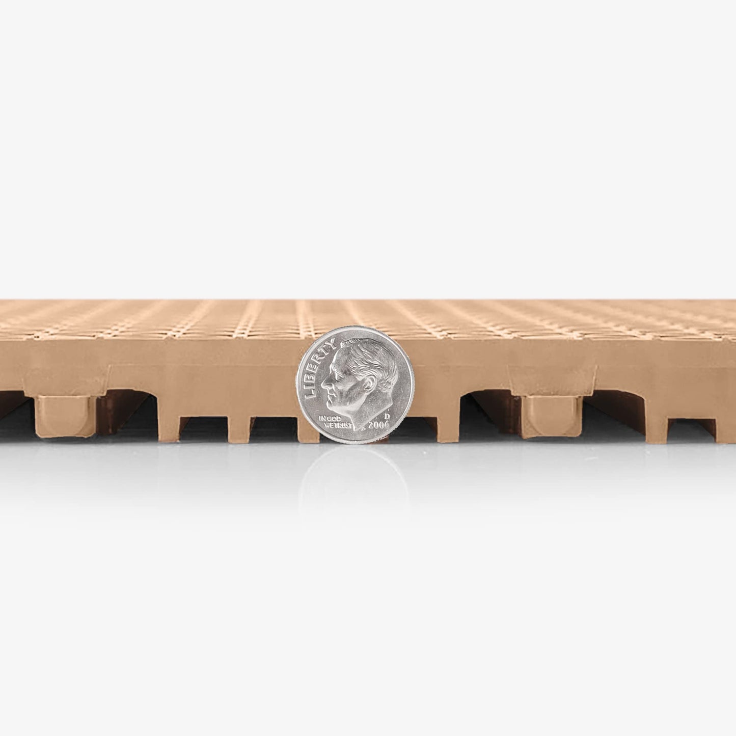 IncStores 5/8 Inch Thick Outdoor Basketball Court Flooring | Build the Ultimate Space for Basketball, Tennis, and More with Weatherproof Plastic Floor Tiles | Camel's Back, 40 Tiles
