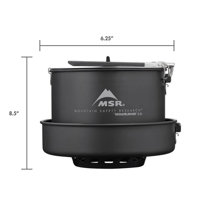 MSR WindBurner Combo Windproof Camping and Backpacking Stove and Cookware System