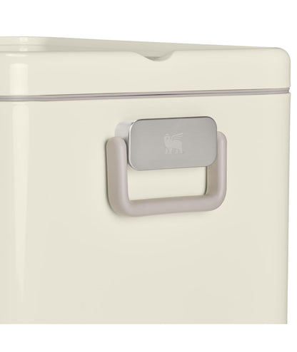 STANLEY Lifted Spirits™ Stainless Steel Cooler | Vacuum Insulated Hard Cooler | Leakproof VaultSeal™ Latch | Premium 18/8 Recycled Stainless Steel | BPA-Free | 55 qt | Cream Gloss