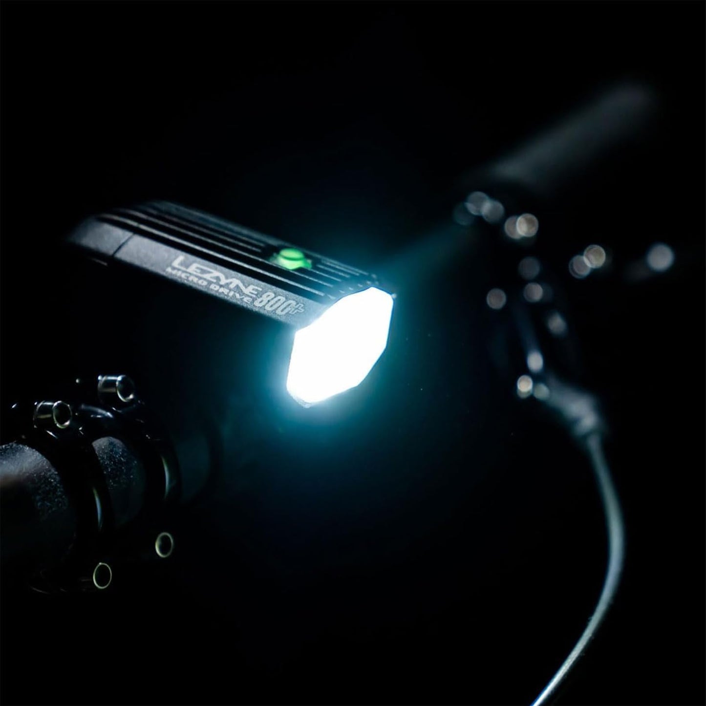 LEZYNE Micro Drive 800+ LED Bike Light Set | 800 Lumen CNC Aluminum Front Light with Rear Light Options | IPX7 Waterproof Cycling Illumination with High-Visibility Safety Modes, Strip Drive 300+ Rear
