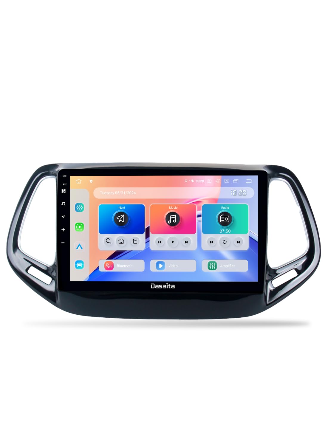 Dasaita 10.2" Car Stereo for Jeep Compass 2017-2020, Android 13, Wireless CarPlay, Android Auto, GPS Navigation, 6GB+64GB, Bluetooth, WiFi, 4G LTE