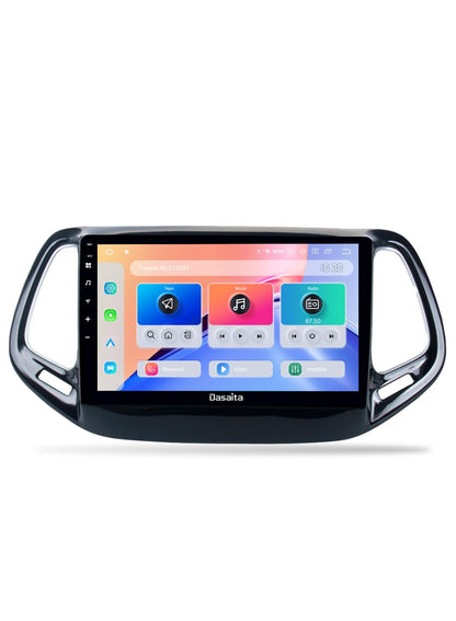 Dasaita 10.2" Car Stereo for Jeep Compass 2017-2020, Android 13, Wireless CarPlay, Android Auto, GPS Navigation, 6GB+64GB, Bluetooth, WiFi, 4G LTE