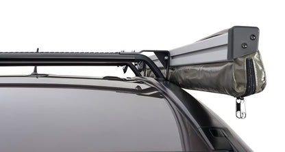 Rhino-Rack Sunseeker Angled Down Awning Brackets for Flush Vortex Bars, Powder Coated Stainless Steel, Black (32127)