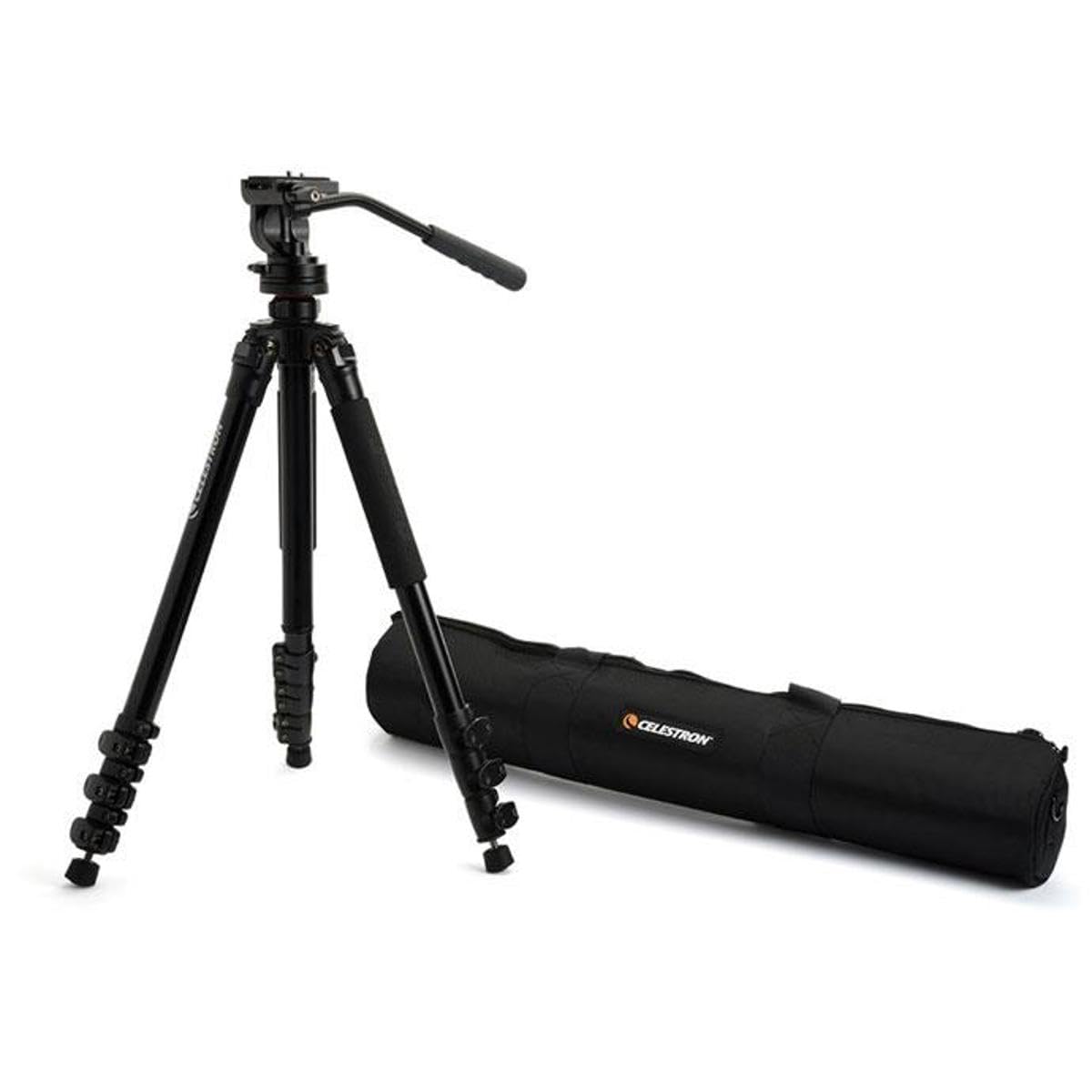 Celestron – Regal Premium Tripod – Durable Aluminum Support with Extendable Center Column – Swappable Feet for Any Surface – Works with Spotting Scope, Binoculars, Camera, Telescope