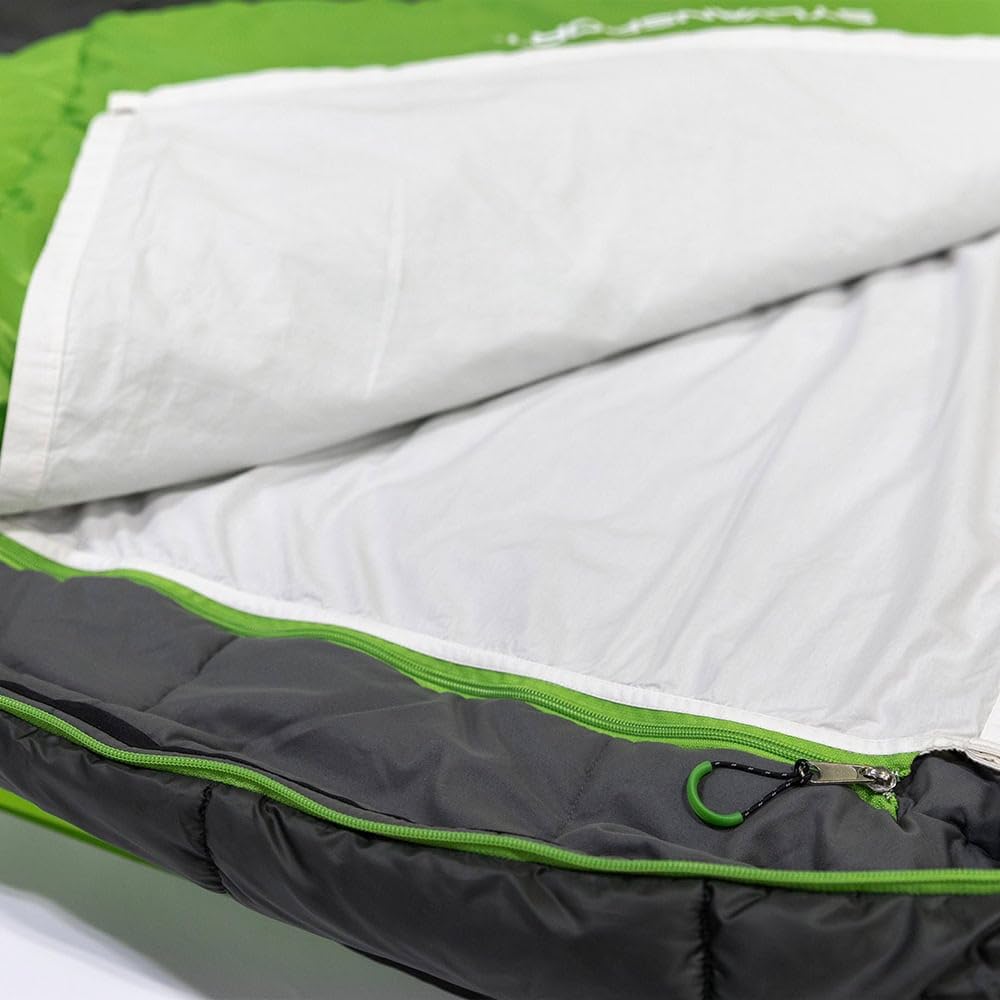 SylvanSport Cloud Layer Sleeping Bag for Adults - Adjustable Layers for 3-4 Season use - Integrated Cotton Sheet