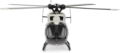 Wltoys K160 Helicopter 4CH EC-145 Rescue Helicopter with Brushless Motor &amp 6G Gyro - Altitude Hold One-Touch Fly 8-10 Min Flight Anti-Crash Scale 4-Blade Design for Beginners and Pros