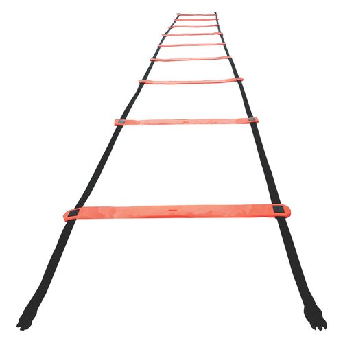 Champion Sports Rubber Agility Ladder, 13', Bright Red