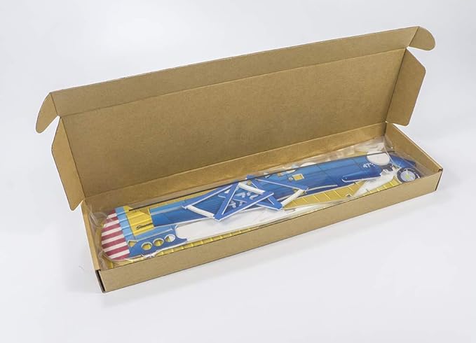 4CH Micro 450mm RC Foamy Indoor Outdoor Biplane Stearman PT-17 Kaydet (E2501)