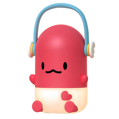 ICARER FAMILY Night Light, Rechargeable LED Lamp for Kids, Red, Model: Night Light, Perfect for Bedrooms and Gifts